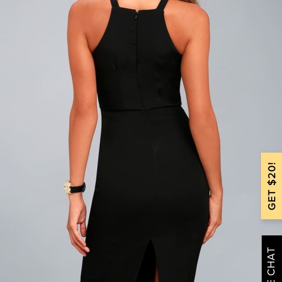 COPY - NWT Lulu’s Black Halter Dress, Size Medium - Picture 3 of 4